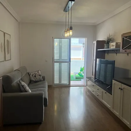 Piso Con Ac, Piscina Y Pista De Padel Y Tenis En Aguilas Exterior photo